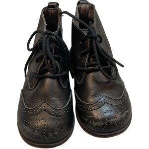 Janie and Jack Uptown Holiday Wing-Tip Boots 9